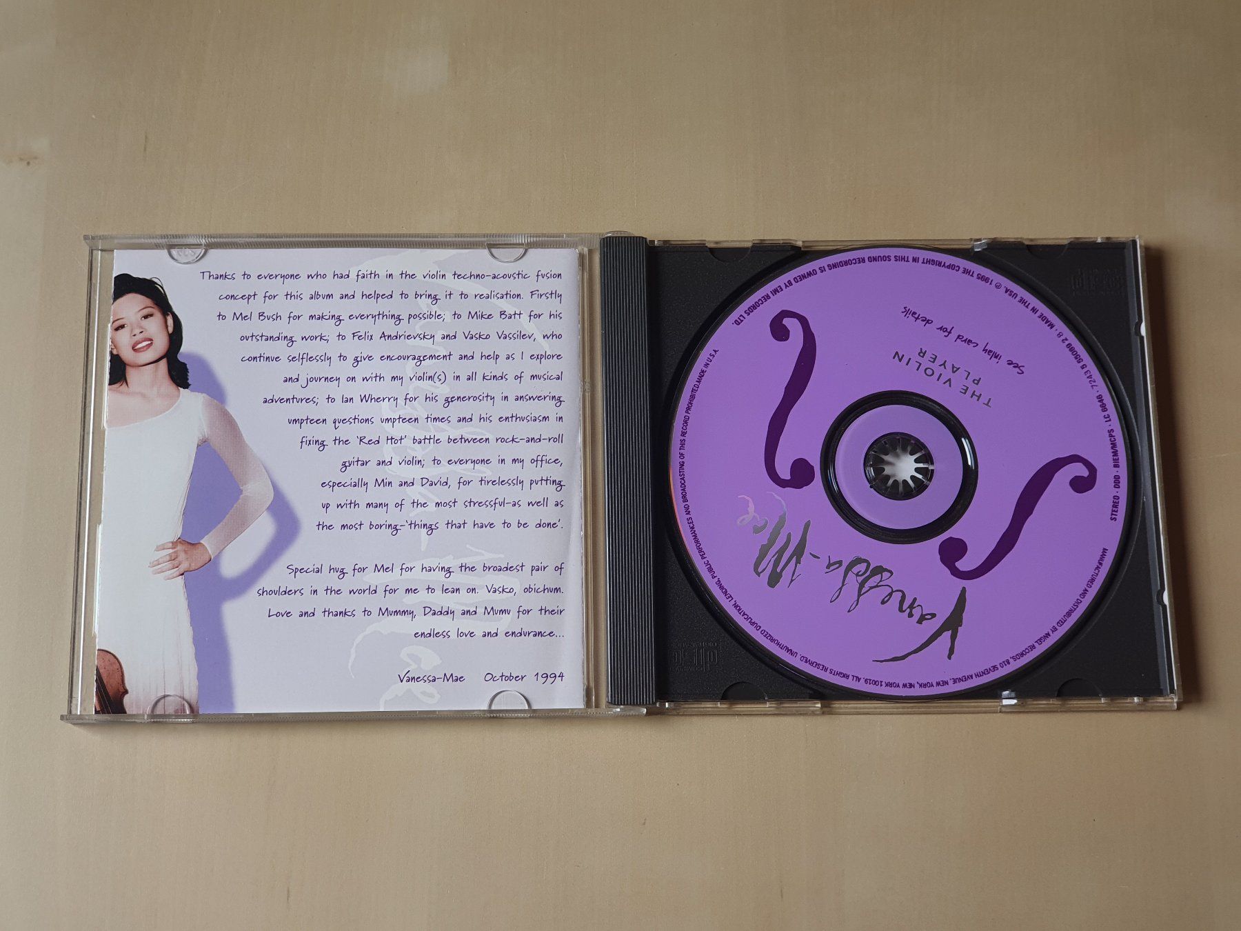 CD: Vanessa Mae The Violin Player – Usato da Stansstad venduto da collectorsshop 2