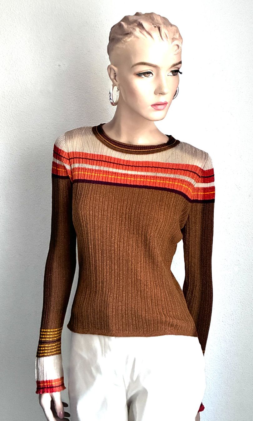 Maglioni & Felpe: Strickpullover mit Lurex, gestreift – Usato da Kloten venduto da Nephty 3