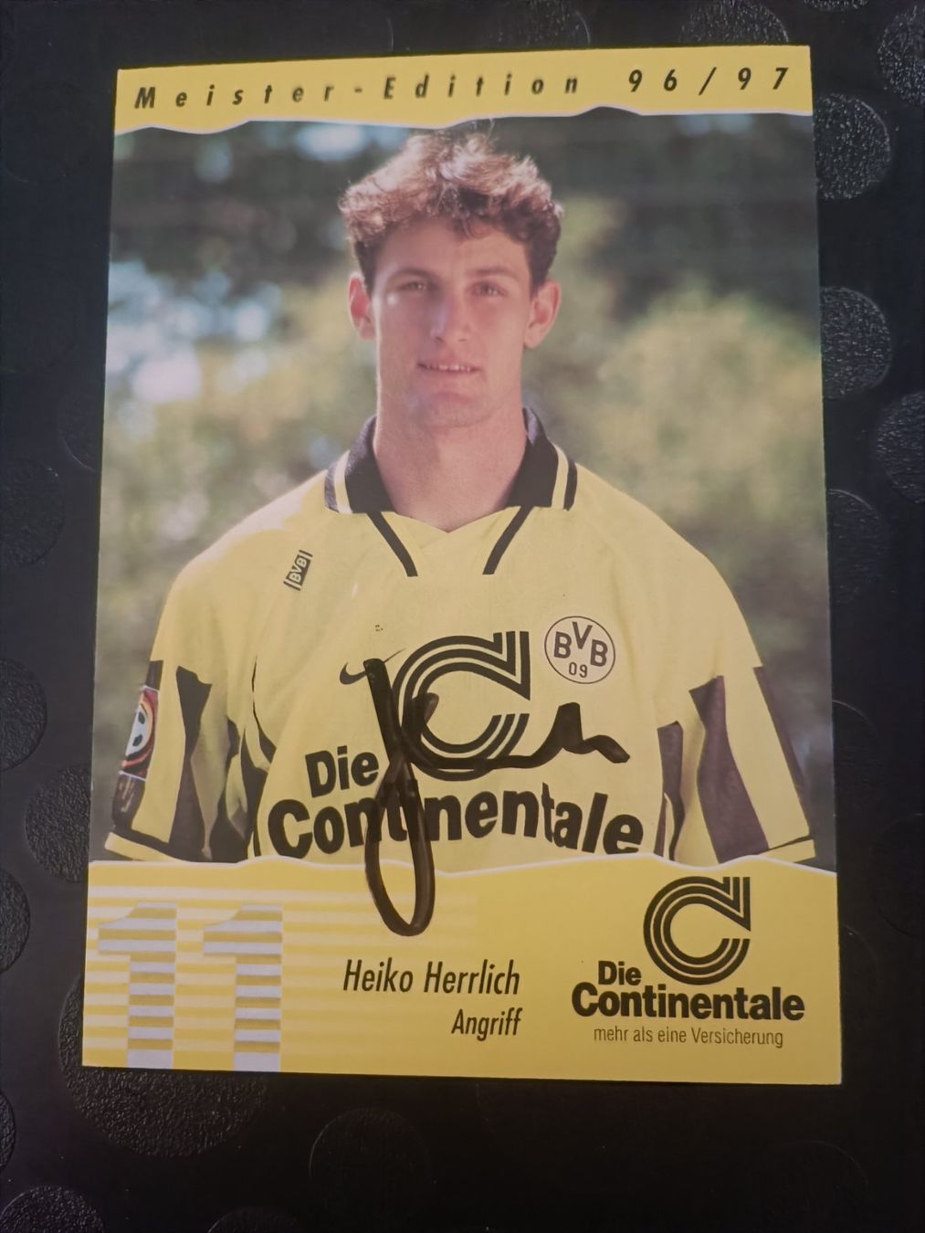 Autografi: Heiko Herrlich - BVB Meister 95/96 - Handsigniert – Usato da Menziken venduto da Artographs