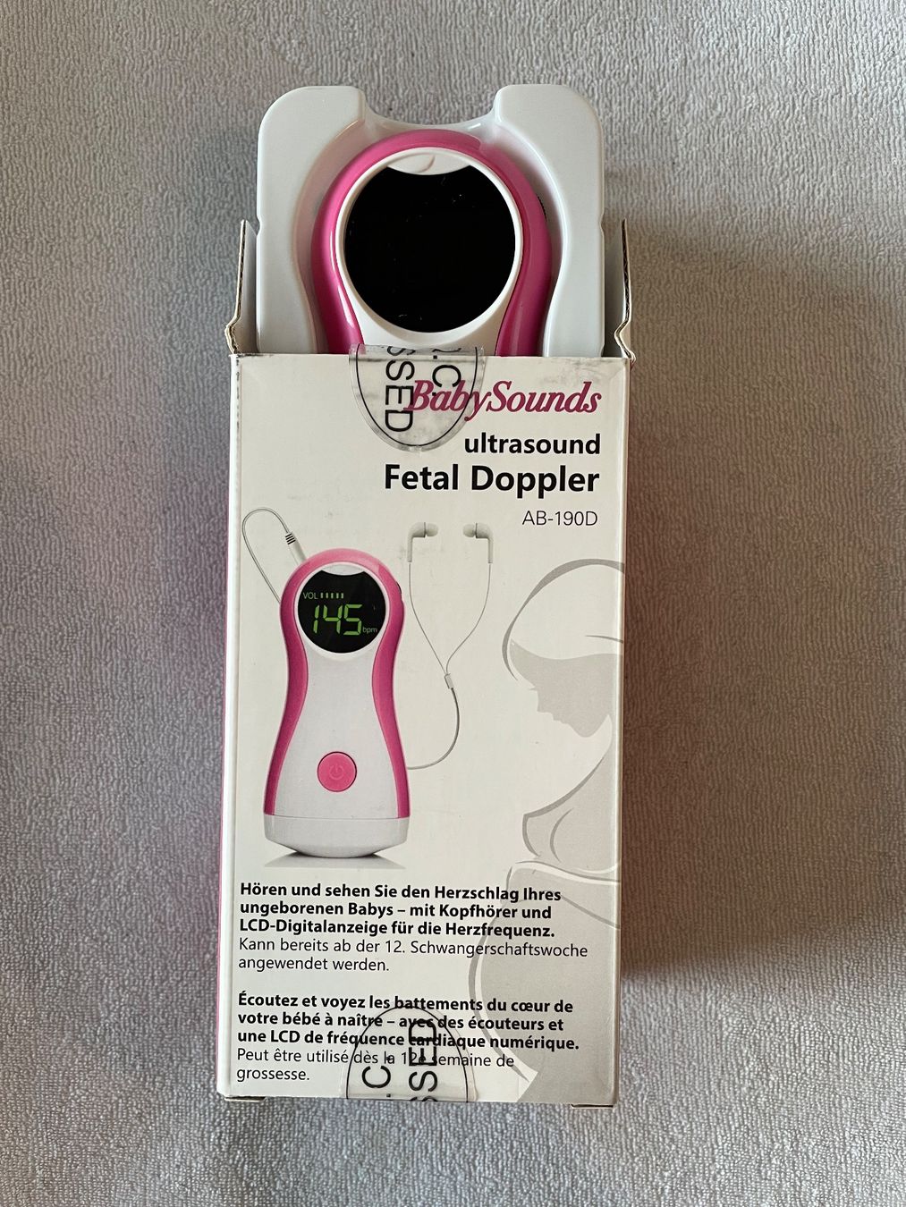 Attrezzature mediche: Babysounds Fetal Doppler mit Kopfhörern – Usato da Seon venduto da DeniseSager 3