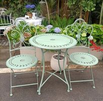 3-teiliges Metall Retro-Stil Bistro-Set