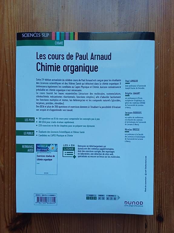 Libri: Livre chimie organique – Usato da Cheyres venduto da ano_qm8b 1