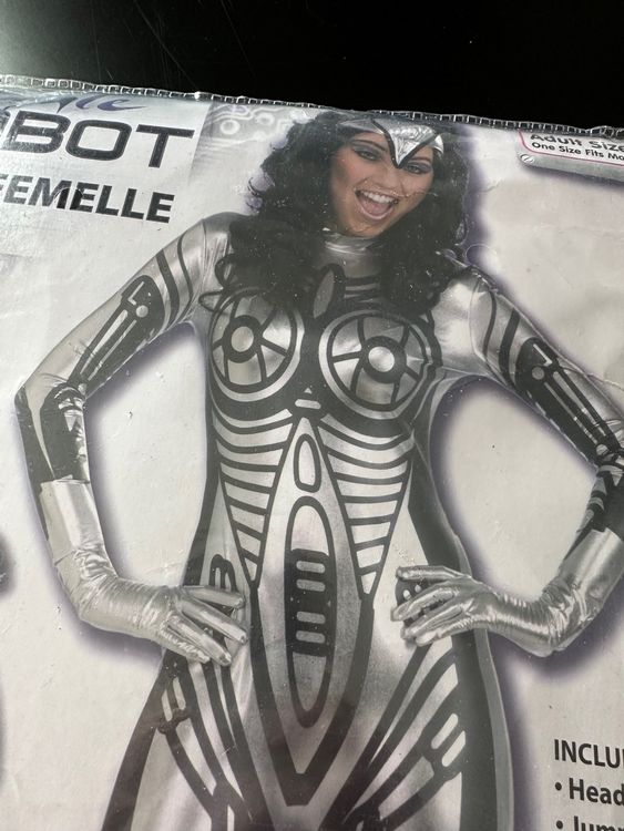 Halloween Roboter Catsuit silber neu ungetragen ONE SIZE Kaufen auf