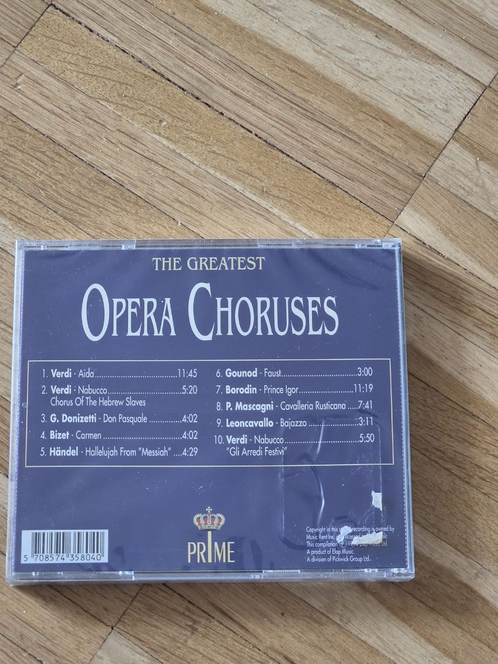 CD: Neue CD - The Greatest Opera Choruses – Nuovo e nell'imballaggio originale da Aesch BL venduto da immon 1