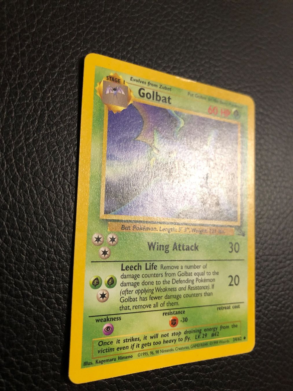 Pokémon Carte collezionabili: Fossil Golbat 34/62 Ab 1 – Usato da Paradiso venduto da Pkmn10 1