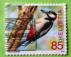  Nr.1669 Buntspecht Freimarken GESTEMPELT 2018  ﻿