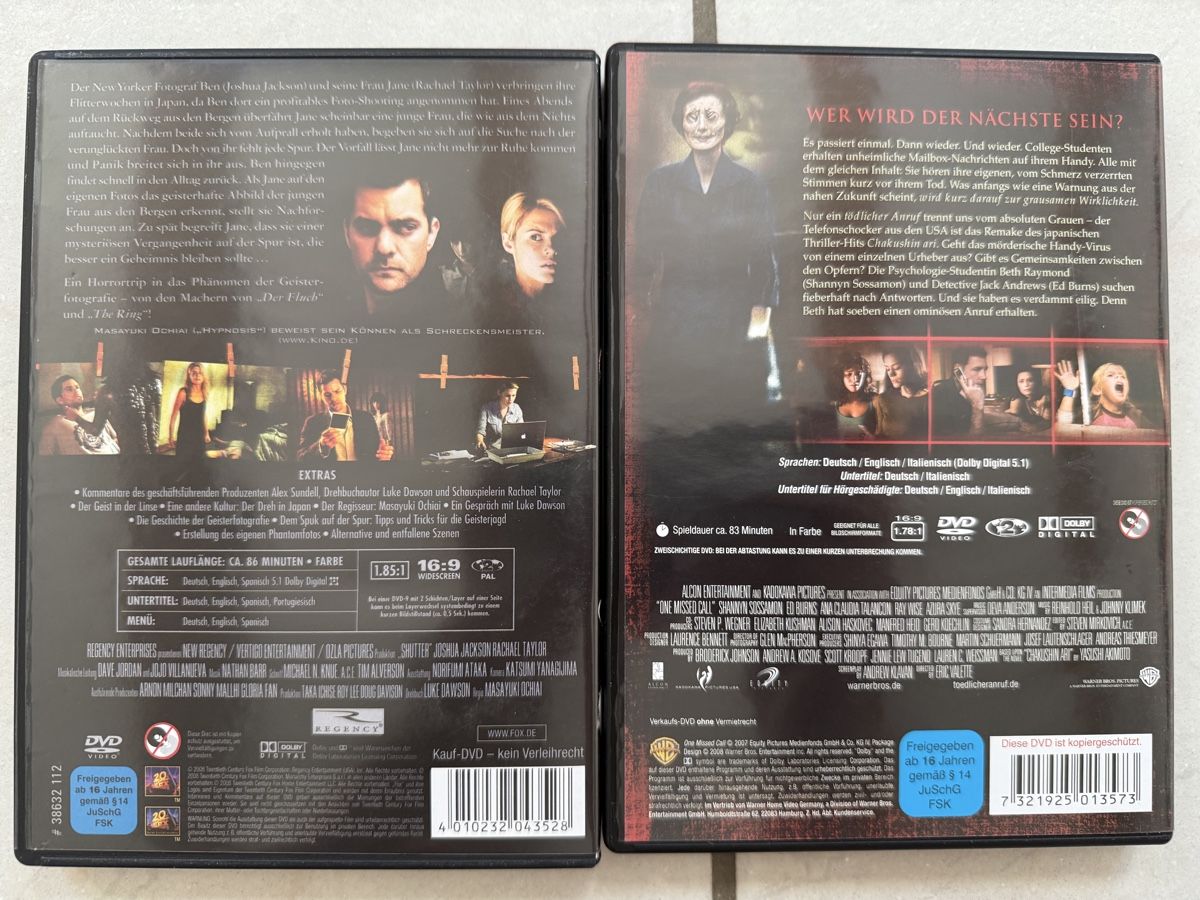 Tutti i DVDs: 7-teiliges Horror DVD Set – Usato da Glattfelden venduto da ilamas 2
