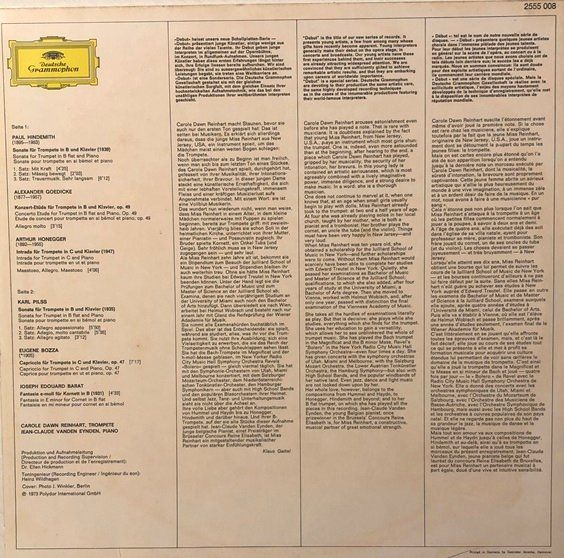 Schallplatten: Carole Dawn Reinhart (LP) – Gebraucht aus Grüningen von azulamarillo_vinyl 1