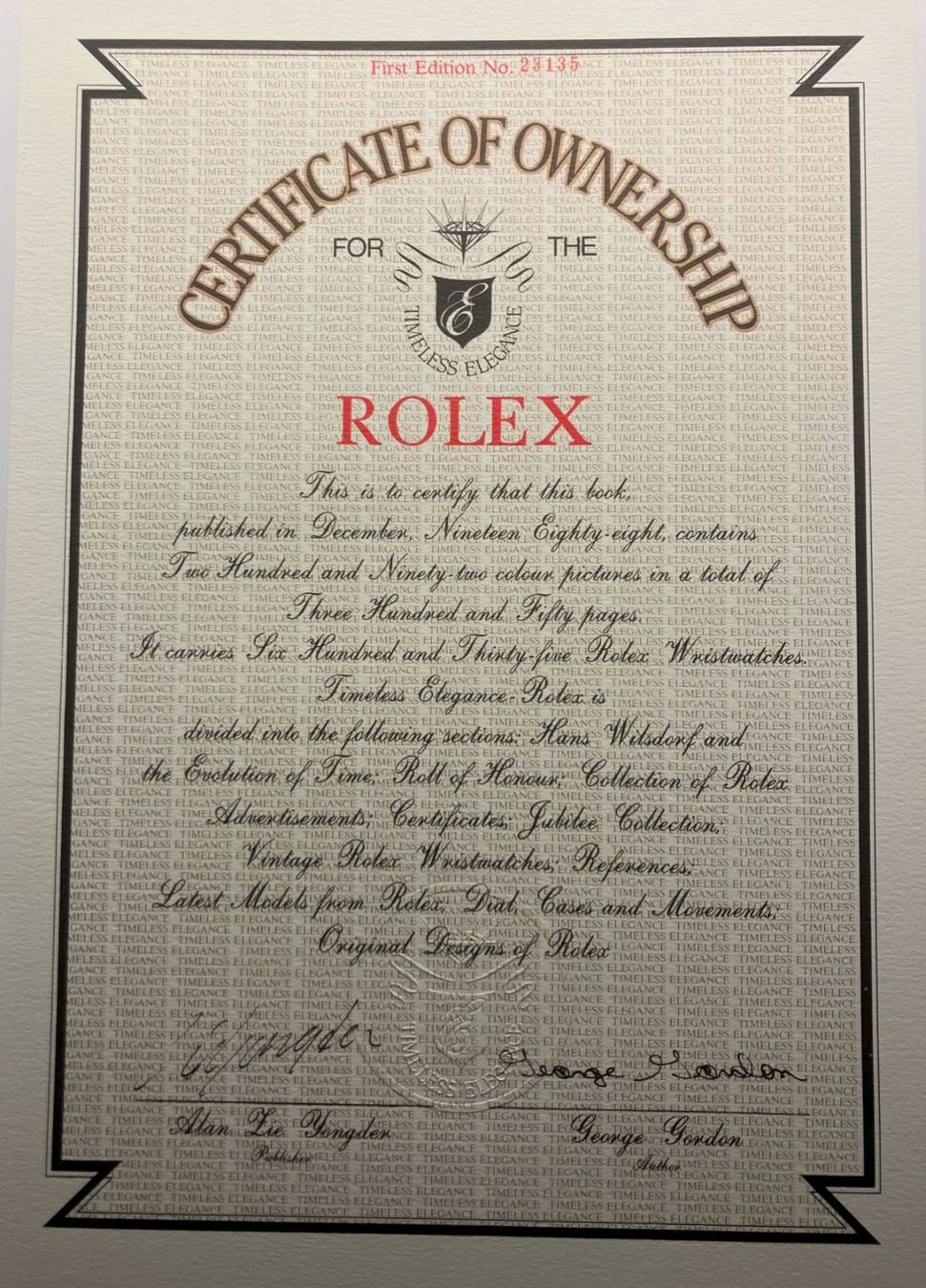 Rolex Uhren: Rolex Timeless Elegance Limited First Edition Luxury Book – Gebraucht aus Basel von 4056BS 2