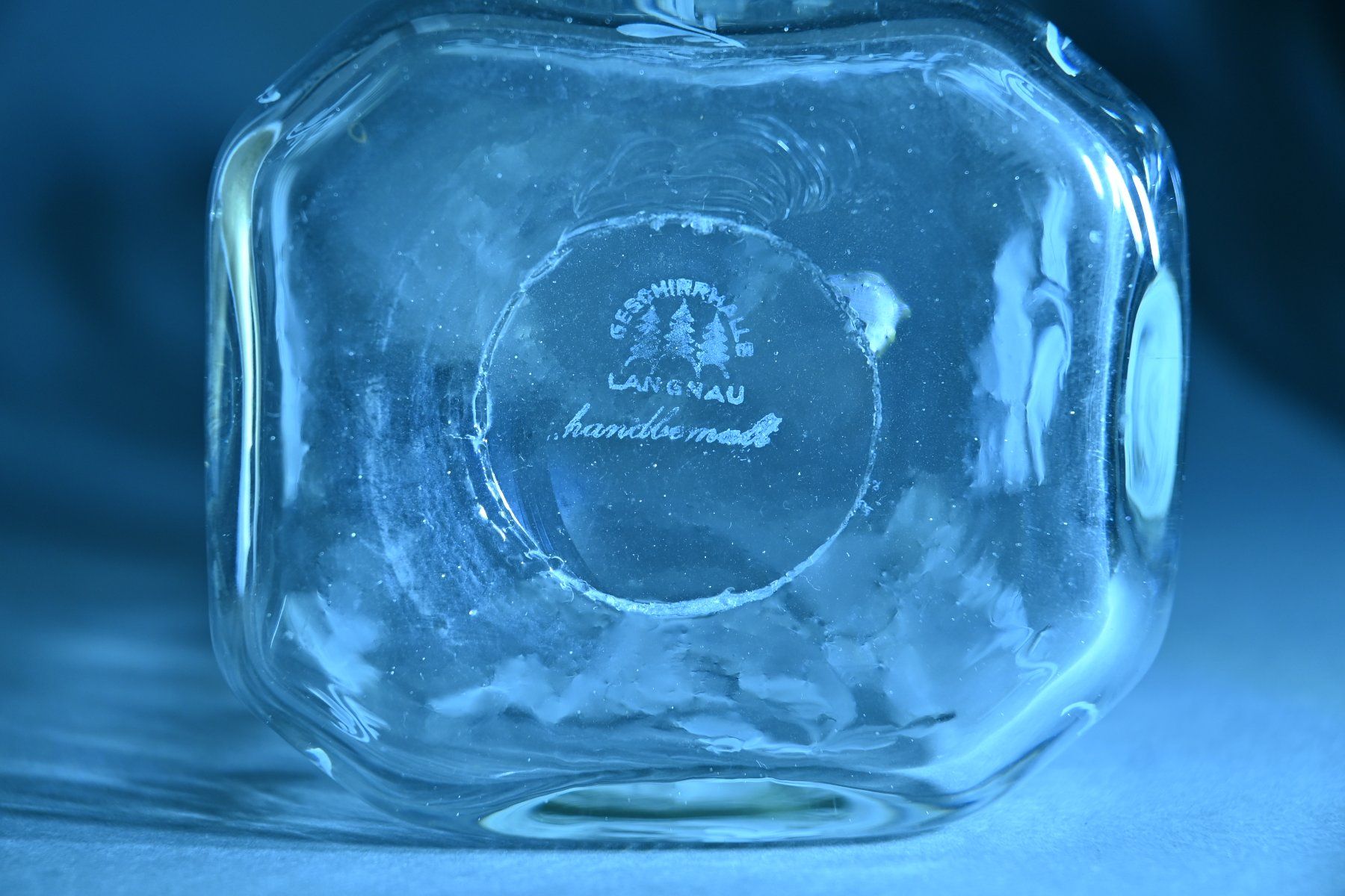 Bicchieri: 2 Glaskaraffen 5 Gläser Handbemalt – Usato da Dänikon ZH venduto da JAPH 5
