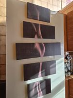 Wandbild Body Art 5teilig Leinwand Unikat guter Zustand