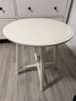 Beistelltisch rund weiss Holzoptik 