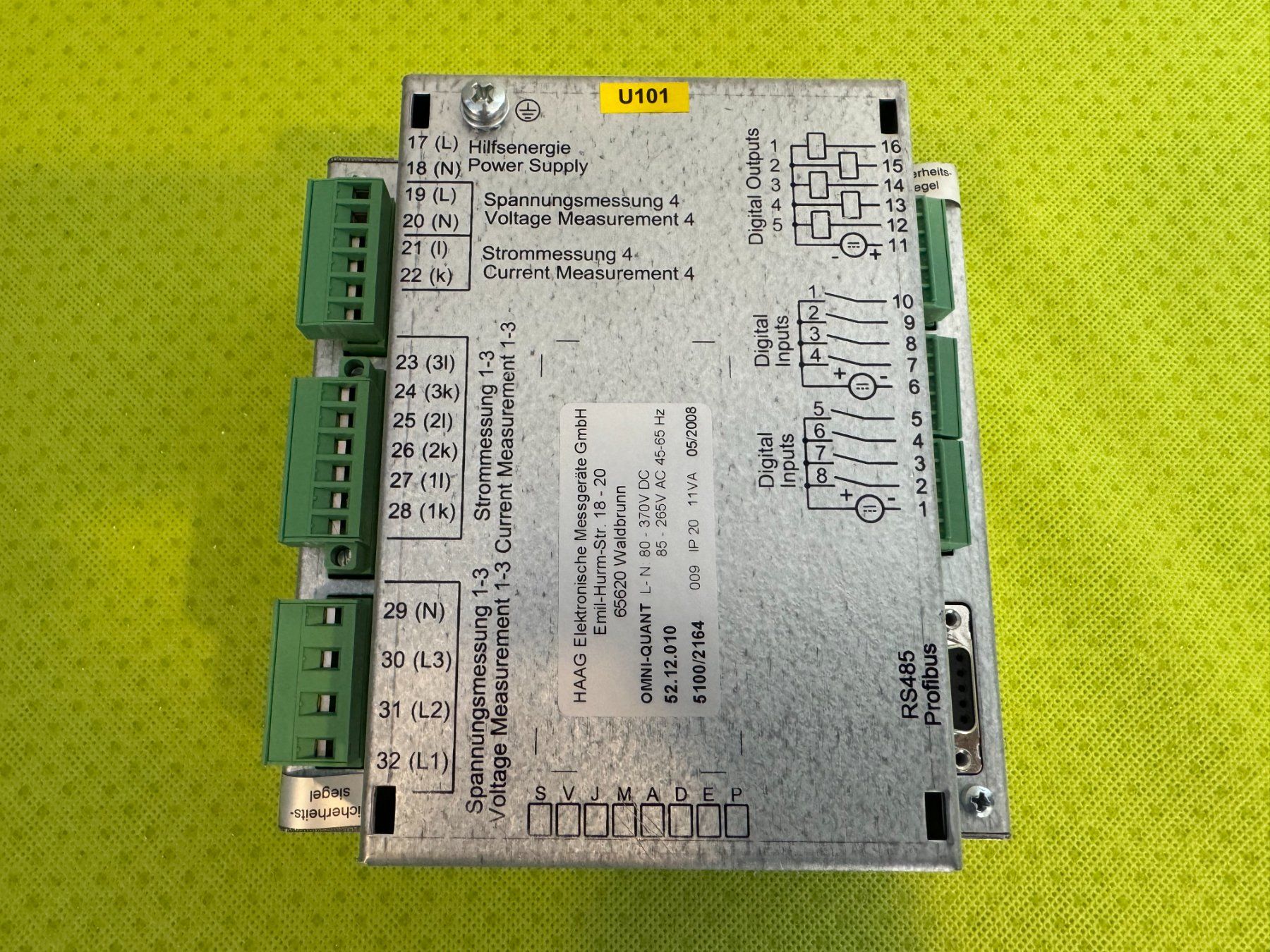 Componenti elettronici: HAAG Netzqualitäts-Analysator OMNI-QUANT – Usato da Näfels venduto da Madresue 1