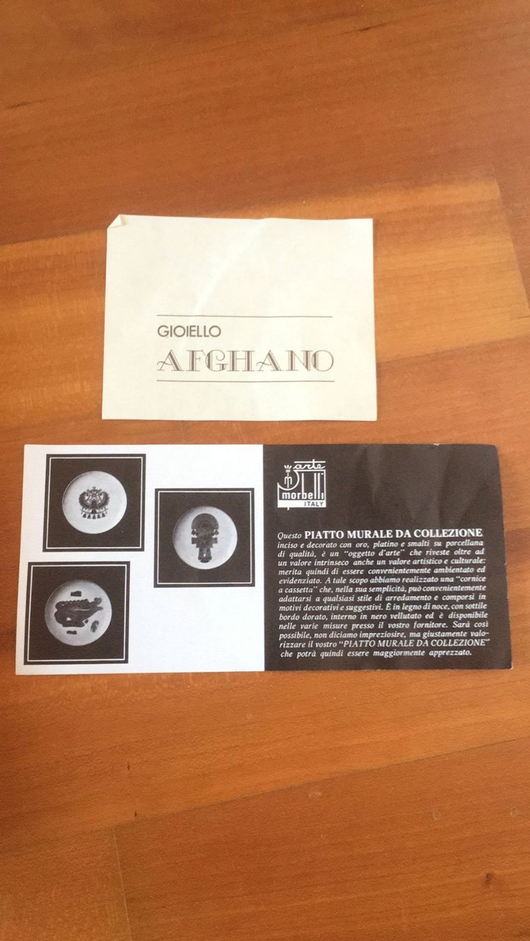 Piatti: Piatto murale da collezione "Gioiello afghano" – Nuovo e nell'imballaggio originale da Melano venduto da H-Sara 2
