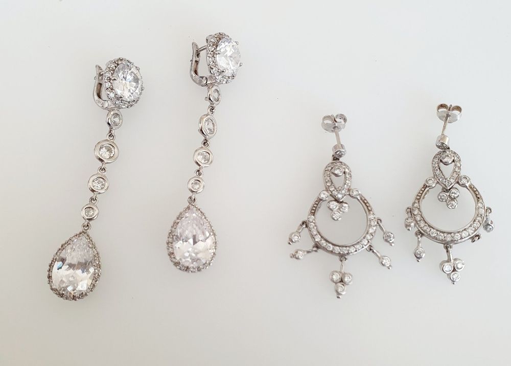 Damen Ohrringe aus 925 Silber (367 pl )mit schmucksteinen (Gebraucht ...