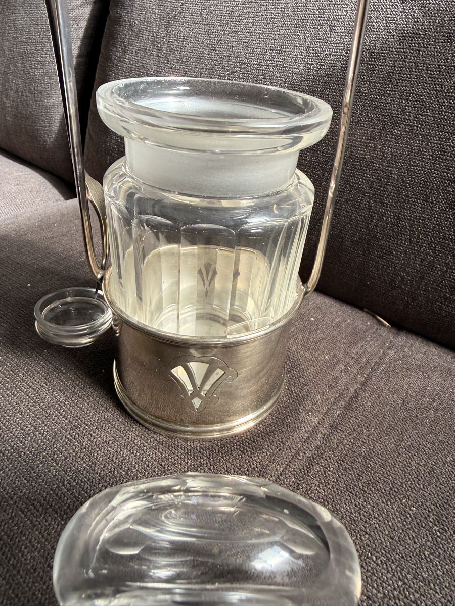 Alle Dekorationen: Seltene Vintage Olivenglas mit Gabel  – Neu (gemäss Beschreibung) aus BASEL von zum_schneugge 8