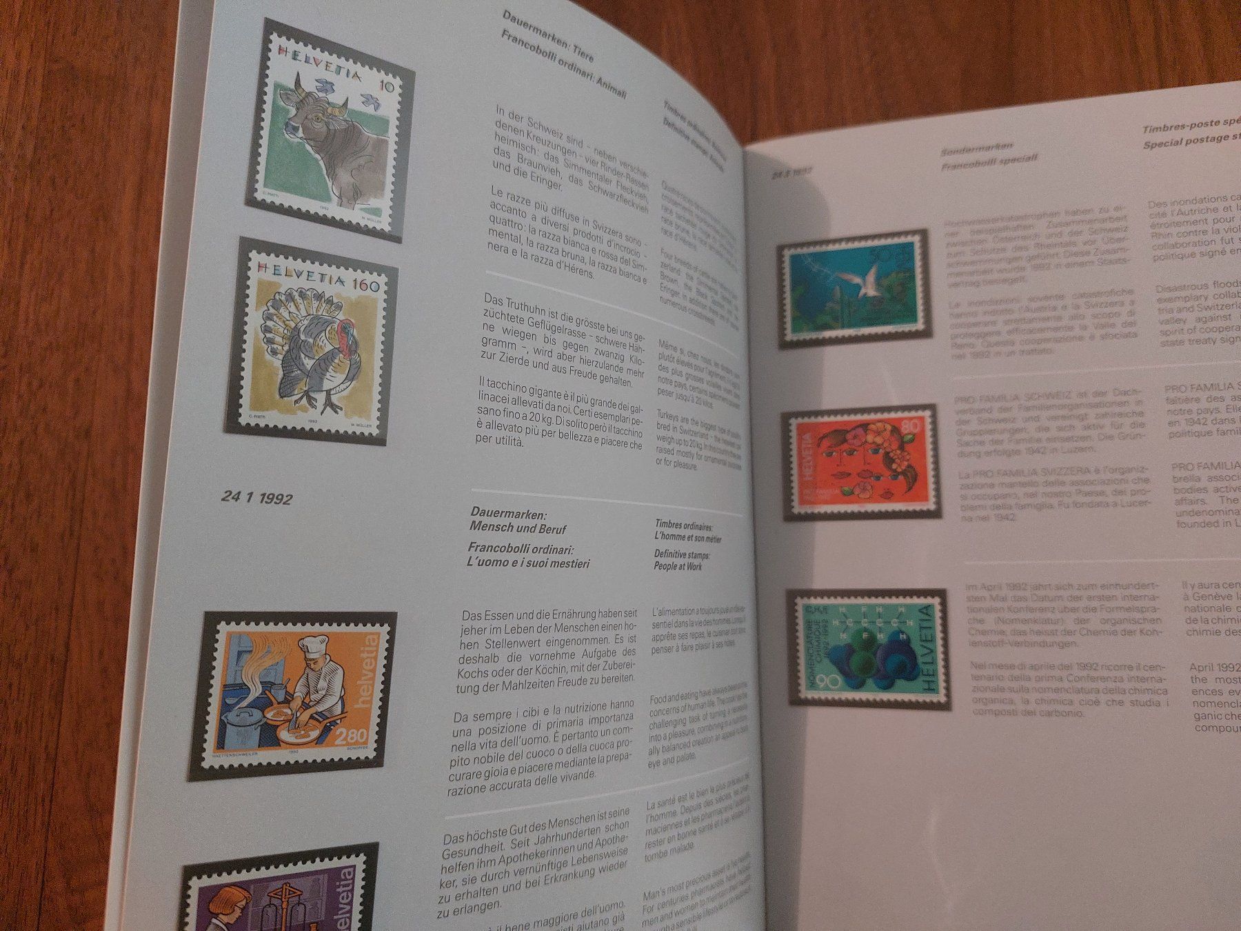 Alle Briefmarken: Briefmarken - PTT Jahrbuch 1992 Postfrisch – Gebraucht aus Rheinfelden von FilmAuktion 1