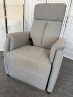 Sessel ASIA Microfaser grau mit Aufstehhilfe und 2 Motoren
