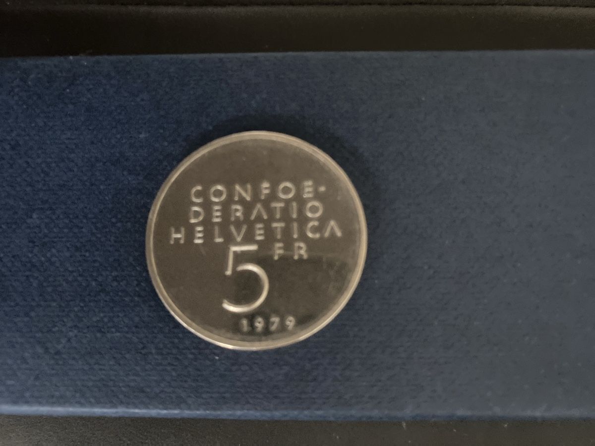 Tutti le monete: Pièce 5 Francs Suisse 1979 Albert Einstein E=mc2 – Nuovo (secondo la descrizione) da Geneve venduto da pat_p76n 1