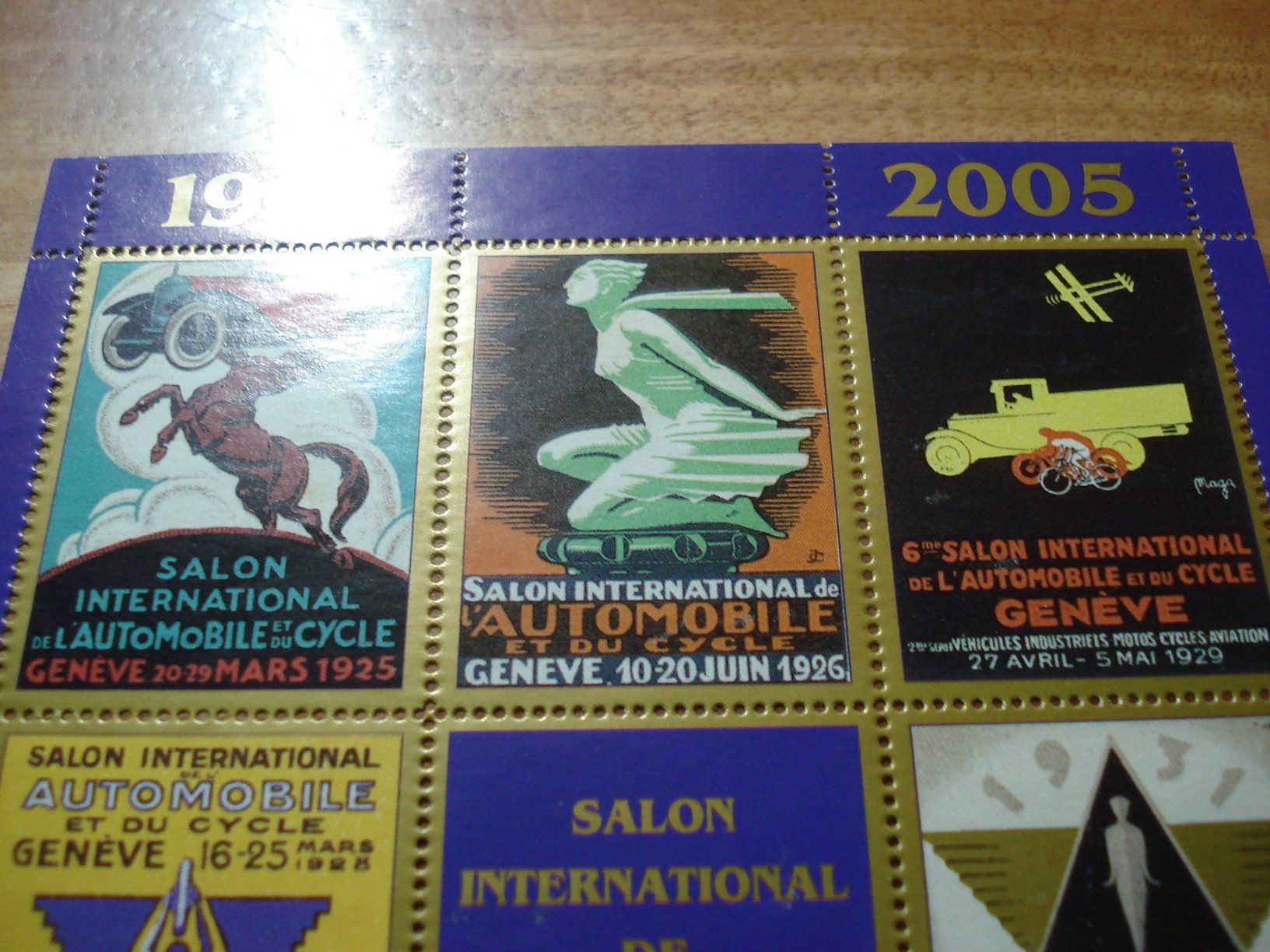 Alle Briefmarken: Bogen Vignetten Autosalon Genf, 2005, ** – Gebraucht aus Niederwil AG von morostahu 1