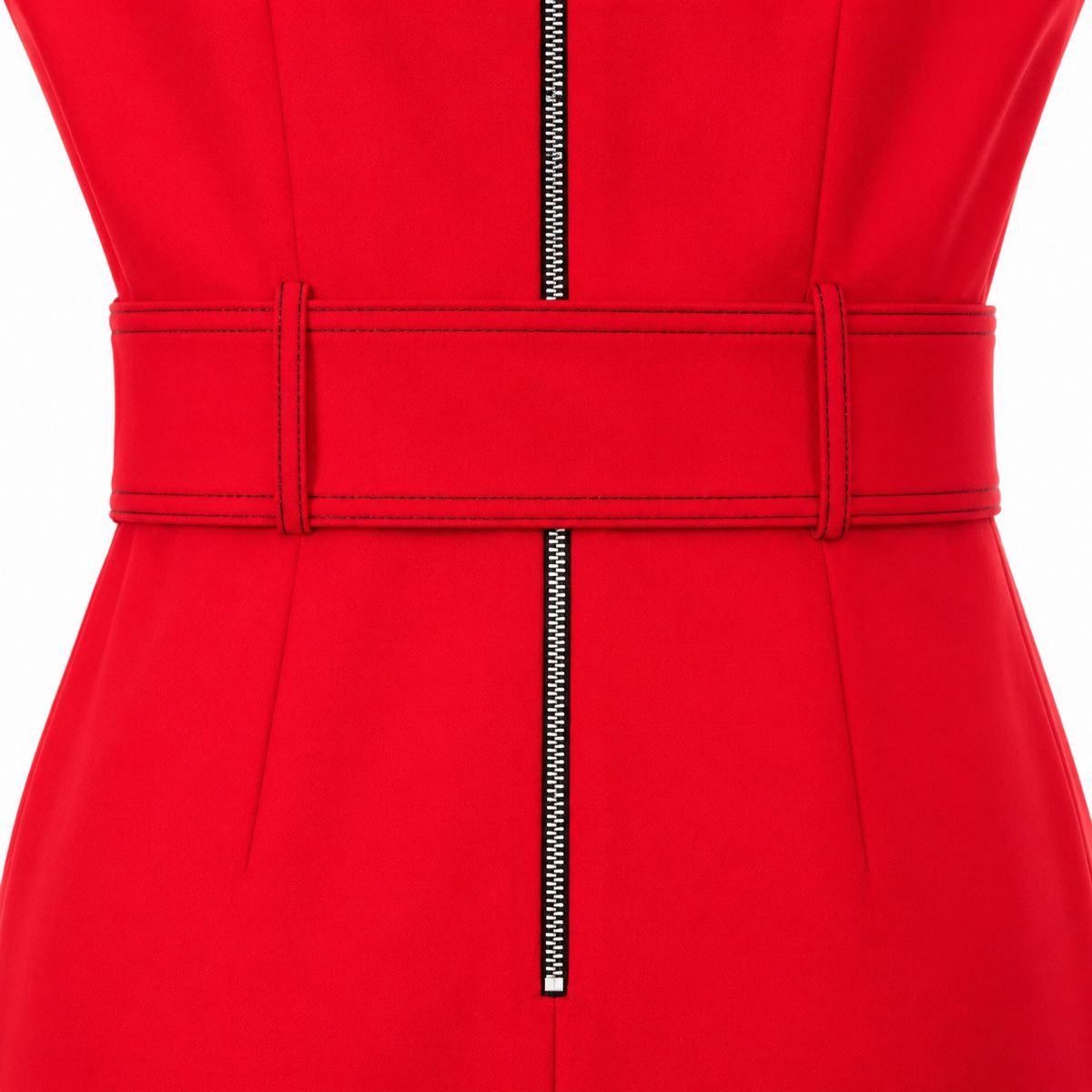 Zara Vestiti: ZARA Basic Maxikleid Rot XS/34 mit Gürtel | Neu mit Etikett – Nuovo e nell'imballaggio originale da Aarberg venduto da LovelyThings_ 2