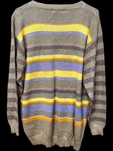 Lotti di vestiti: Capricco gestreifter Strickpullover - Beige mit gelben und – Usato da Zug venduto da vinokilo 4