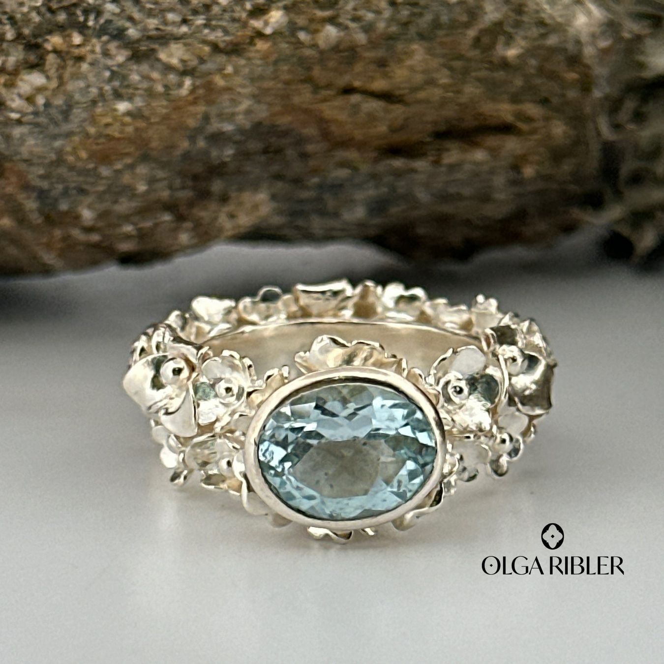 Olga Ribler Anelli: Statement Aquamarin Silber Ring 925 Grösse 53 – Nuovo (secondo la descrizione) da Luzern venduto da Schmuckoutlet 3