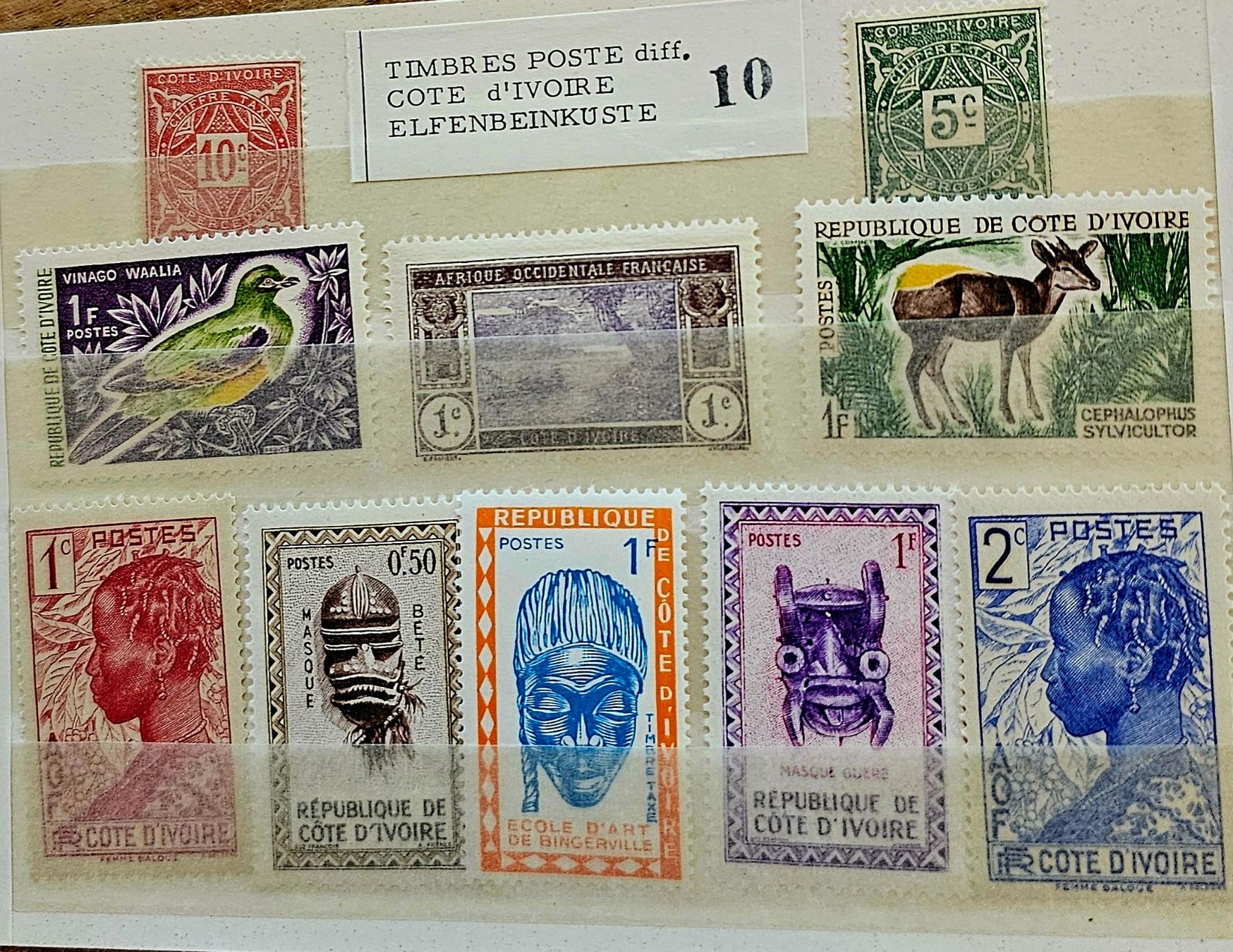 Tutti i francobolli: Côte d'Ivoire - timbres – Nuovo (secondo la descrizione) da Les Valettes venduto da Nuba1