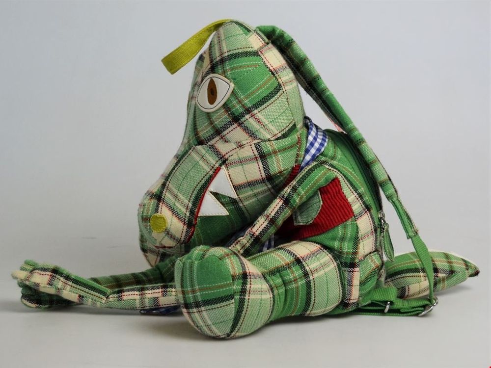 Ikea Fabler Krokodil Green Crocodile With Backpack