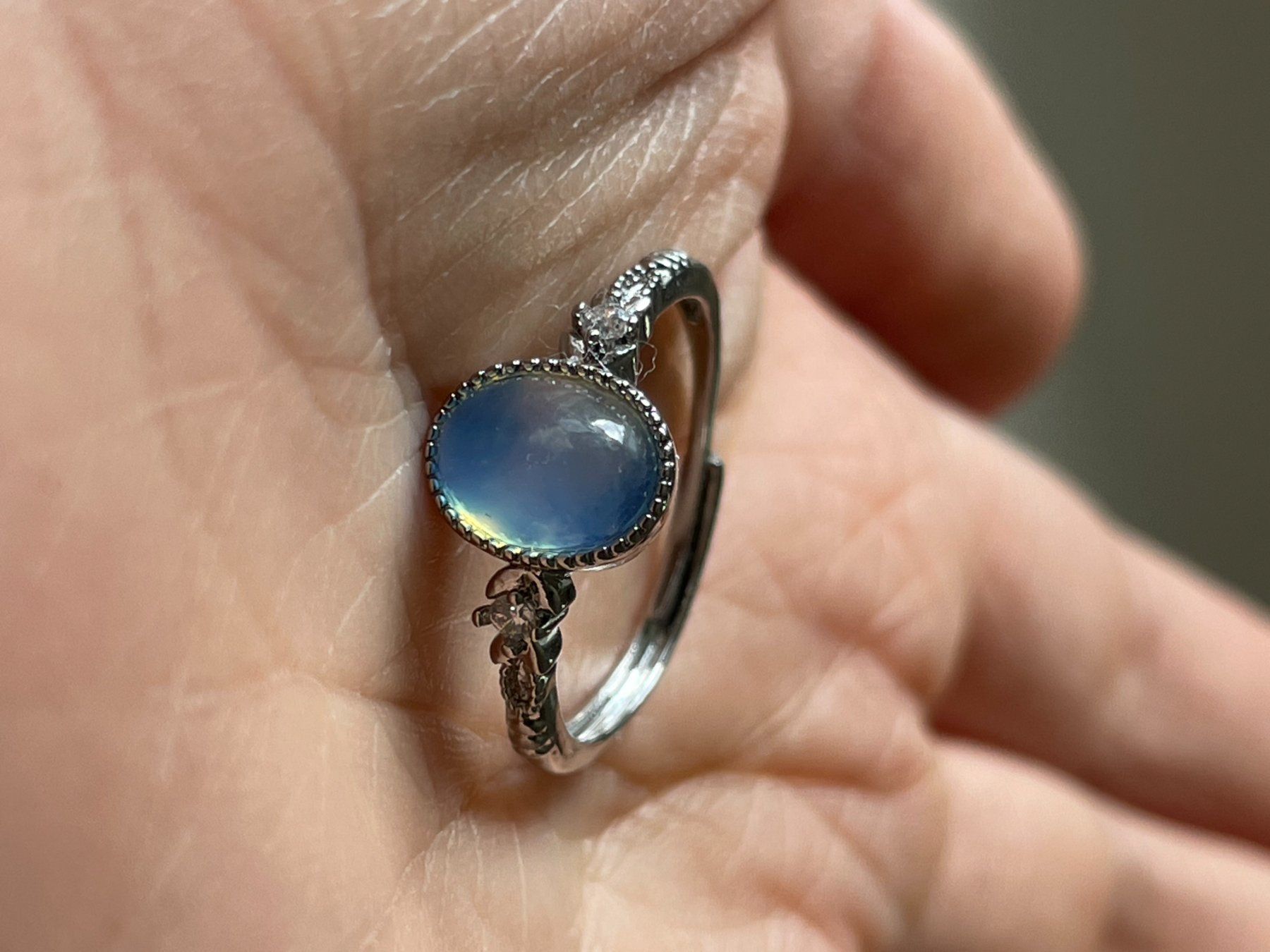 Anelli: 100 % echte Aquamarin-Ring – Edelsteinring – Nuovo e nell'imballaggio originale da Schiers venduto da sisikristall 6