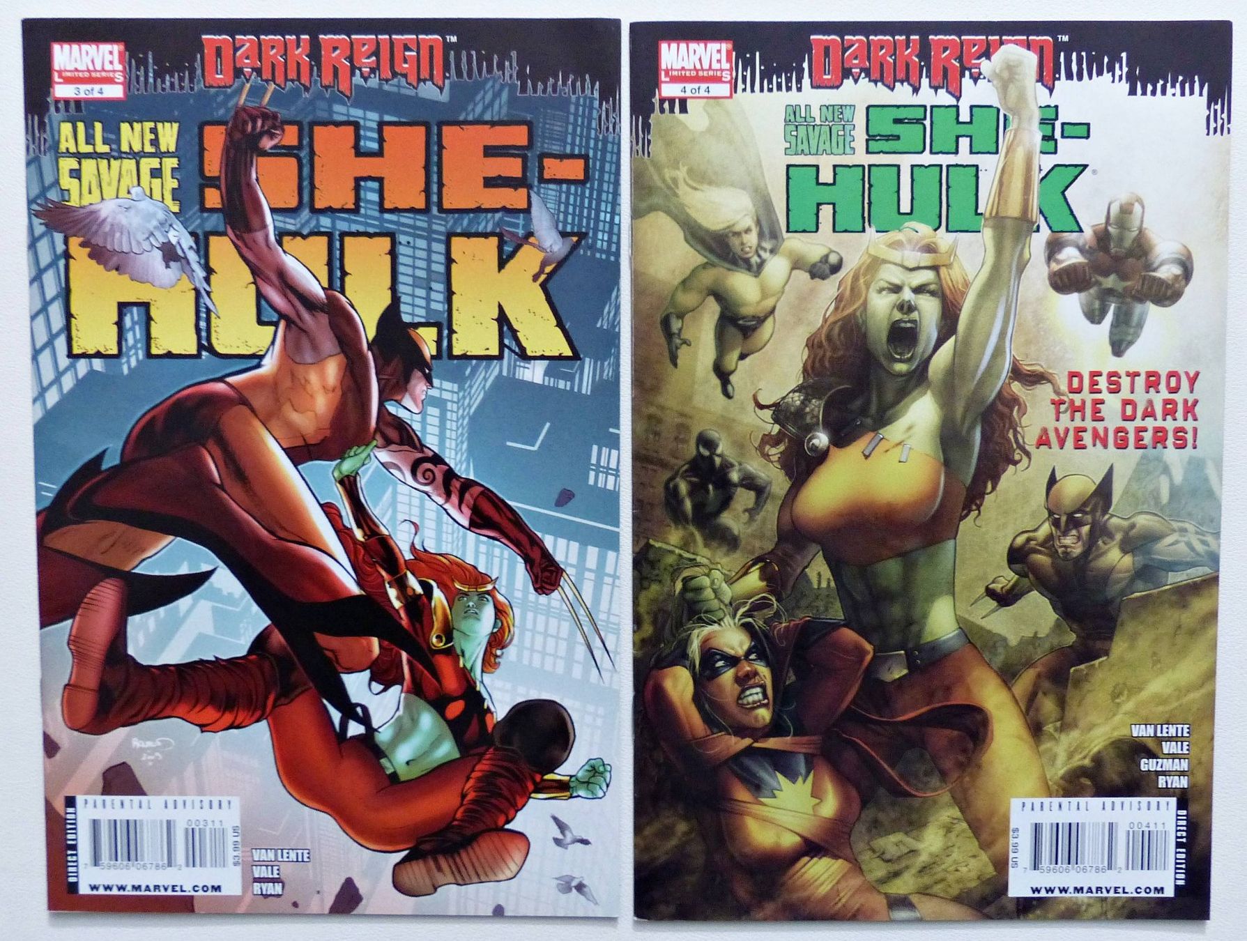 Comics: DARK REIGN SAVAGE SHE-HULK COMPLETE 4 PART SERIE MARVEL 2009 – Gebraucht aus Lugano von YouWantUS 2
