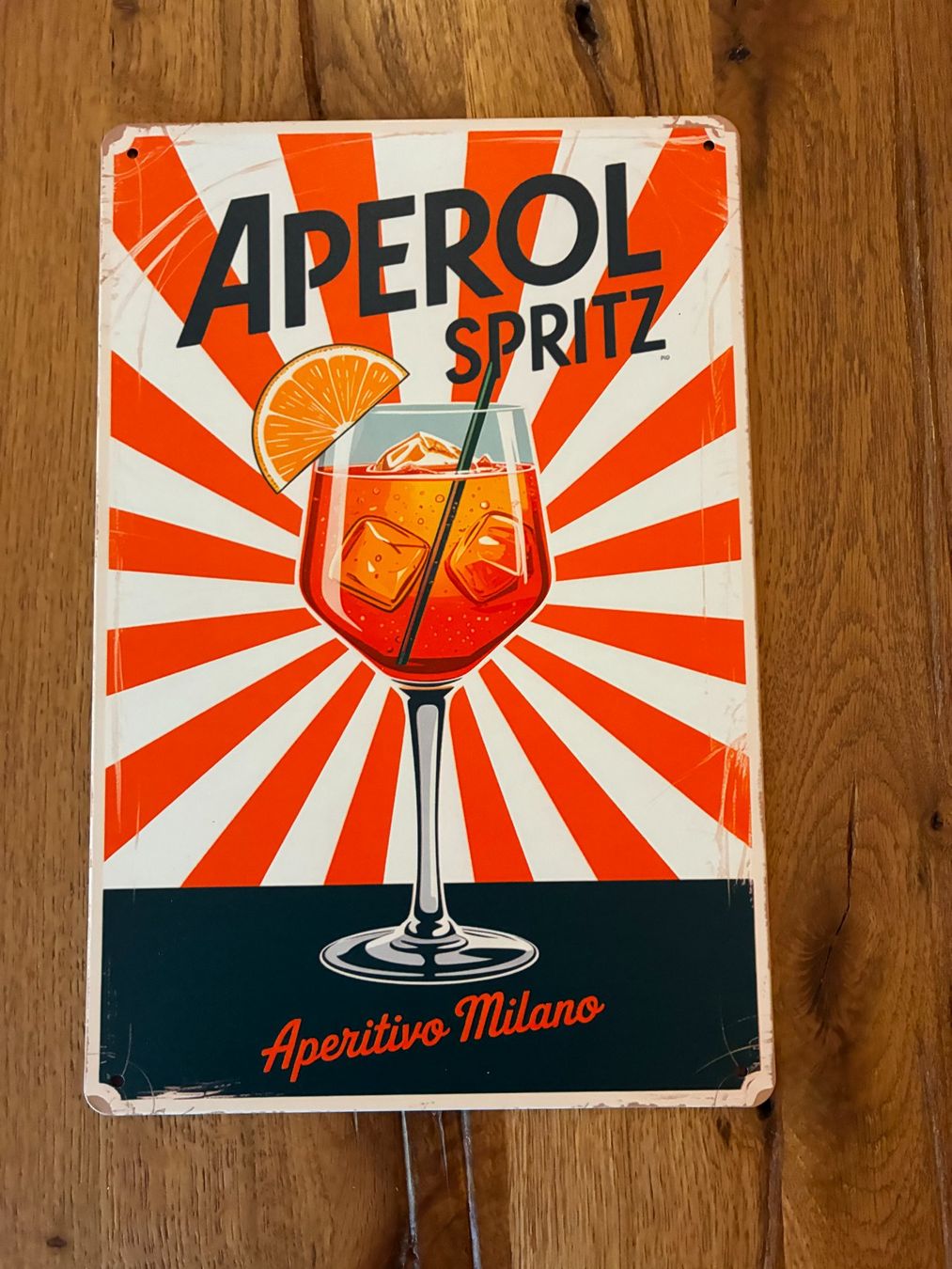 Bevande alcoliche: Schönes Bar Schild - Aperol Spritz / neu – Nuovo e nell'imballaggio originale da Bremgarten AG venduto da Eurotiz