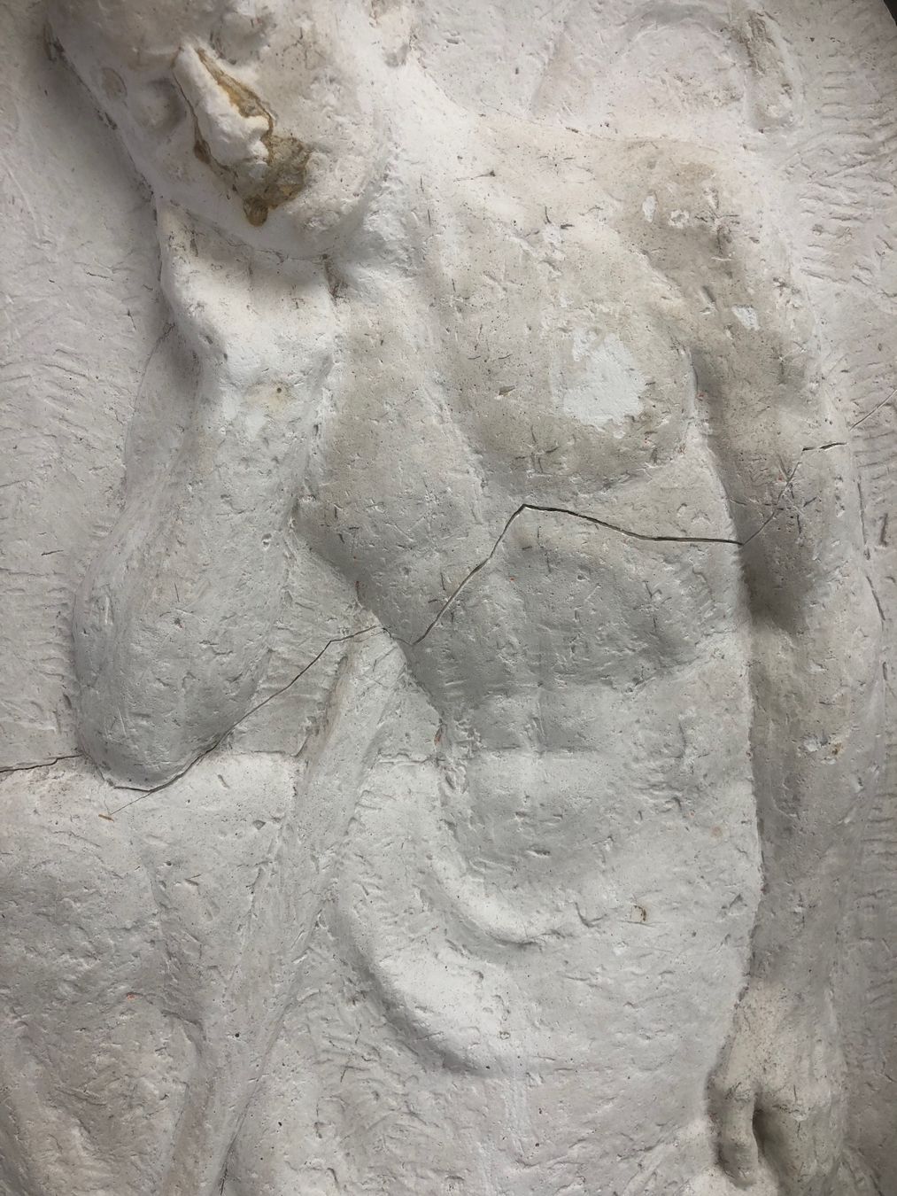 Sculture & Statue: Tolles Relief, Sitzender Mann, Gips / Entwurf, Gussmodell – Usato da Laufenburg venduto da industrial-silence 3