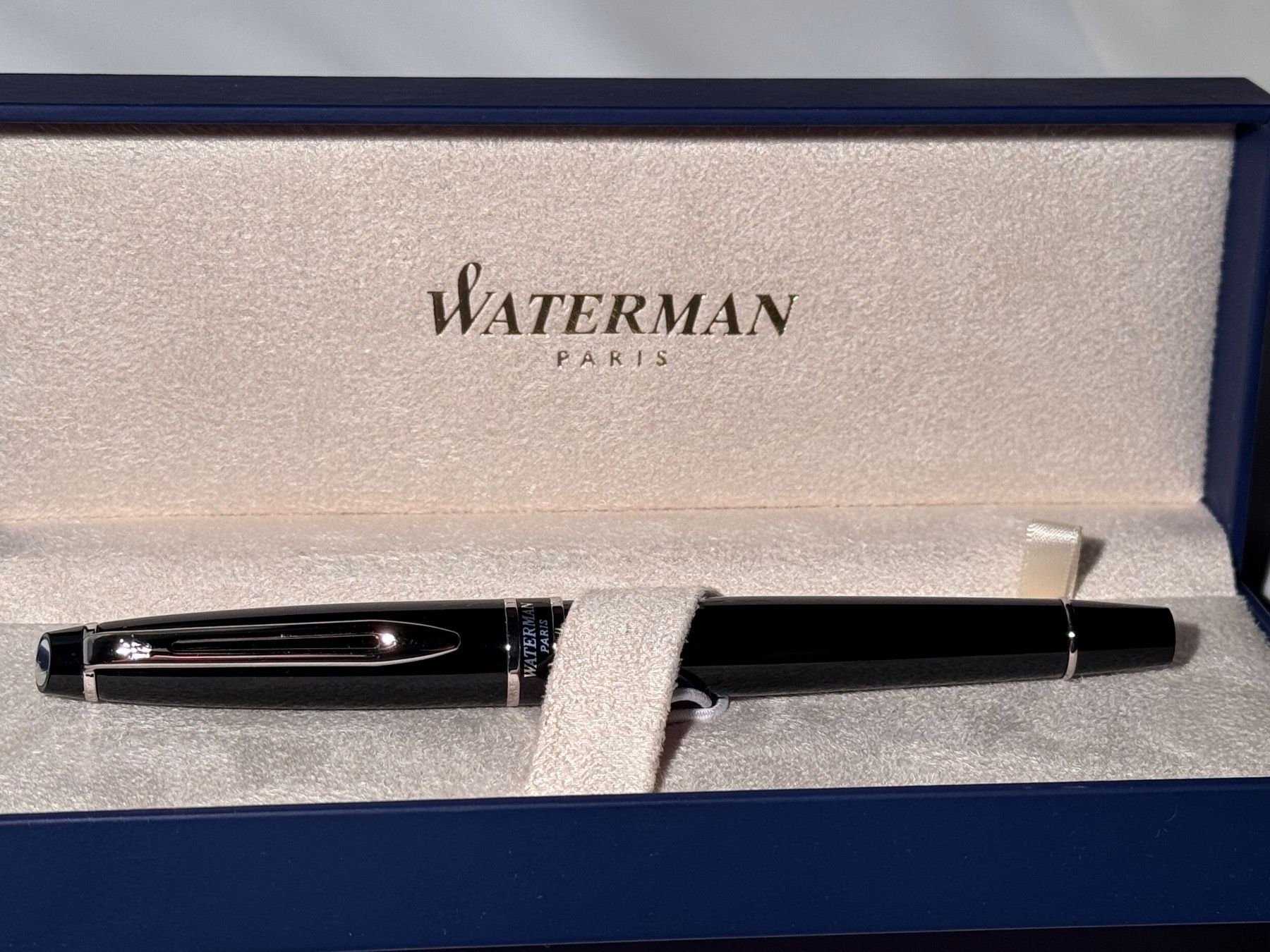 Waterman Penna & Evidenziatori: Waterman Roller schwarz/silber neuwertig – Usato da Uster venduto da Prosperus 1