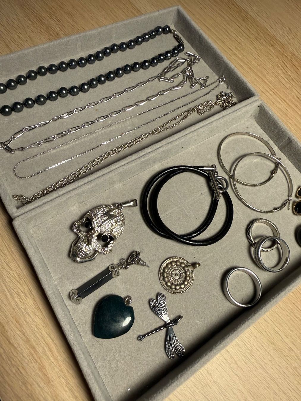 Sonstiger Schmuck: Modeschmuck-Konvolut, silber (15) – Gebraucht aus Dachsen von Lor_sch 2