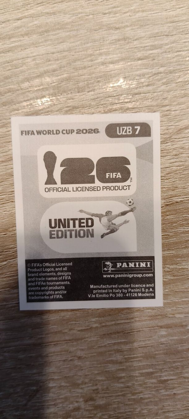 Panini Carte collezionabili: FIFA World Cup 2026 / UZB 7 – Nuovo (secondo la descrizione) da Plan-les-Ouates venduto da col_vq9g 1