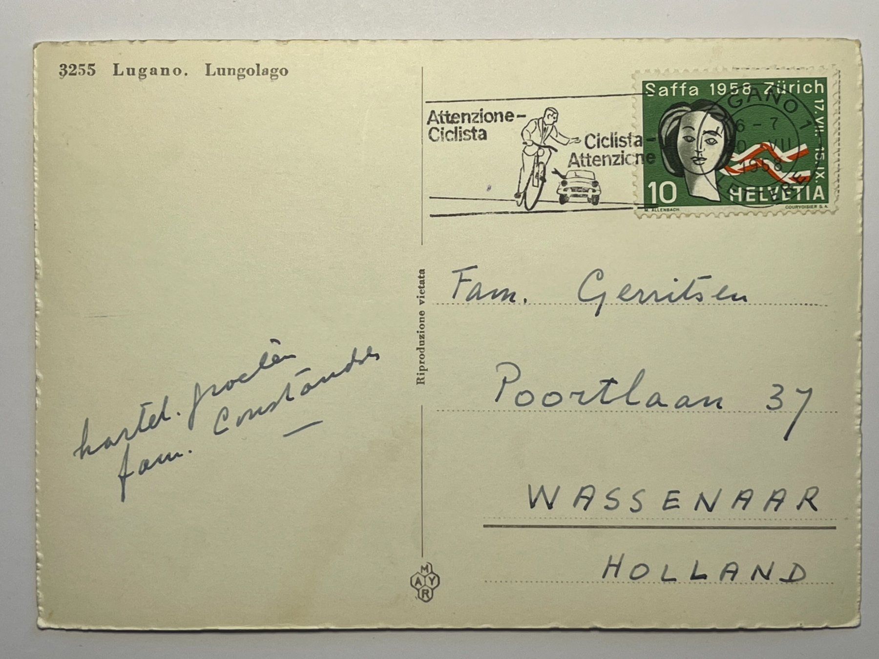 Cartoline postali: Lugano - Lungolago – Usato da Steg VS venduto da danwer74 1