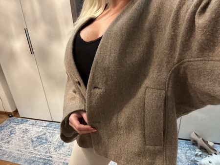 Zara Cardigan Manteco-Wolle