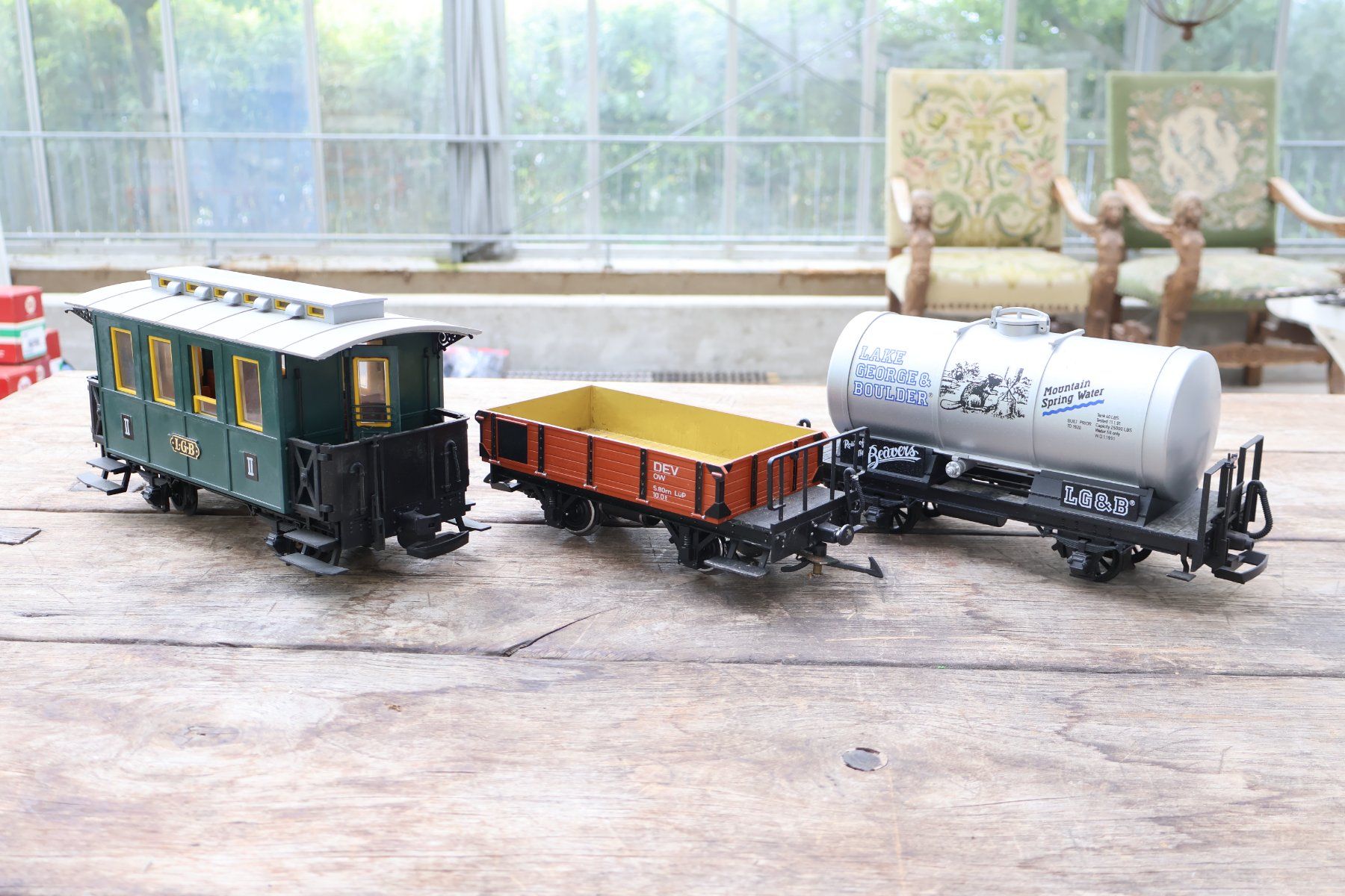 LGB Modellini di ferrovie: LGB 3 x Wagen – Usato da Winterthur venduto da Monstera 5