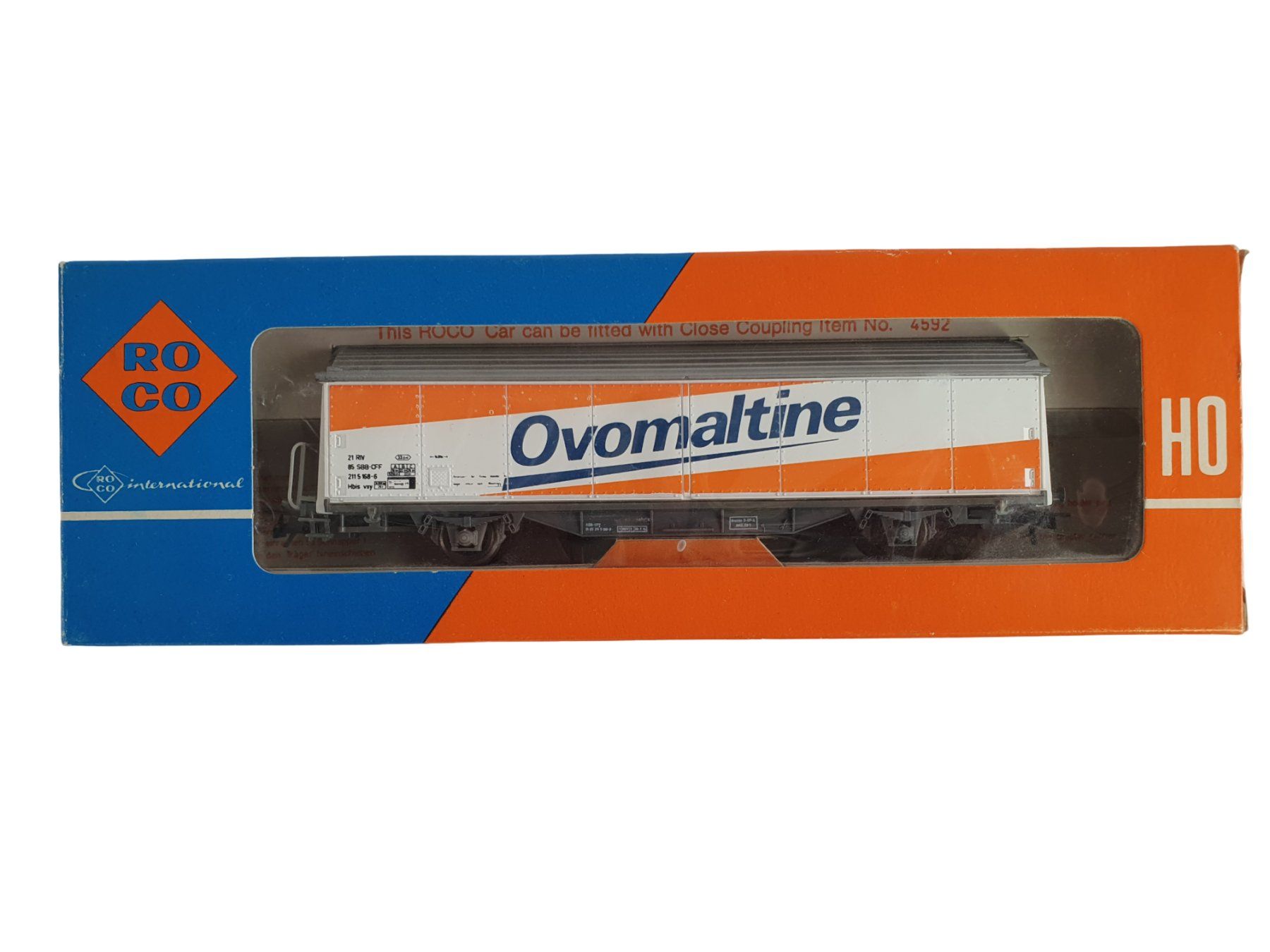 Roco Modellini di ferrovie: Roco 4340 Schiebewandwagen Ovomaltine SBB – Usato da Wangen b. Olten venduto da Restwert_Wangen 5