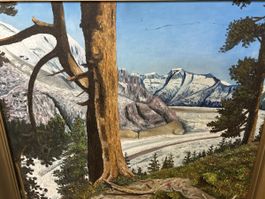 Berglandschaft mit Gletscher, Ed. Müller