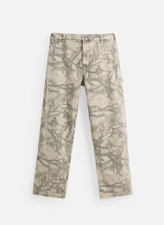 Zara Jeans mit abstraktem Print (42)