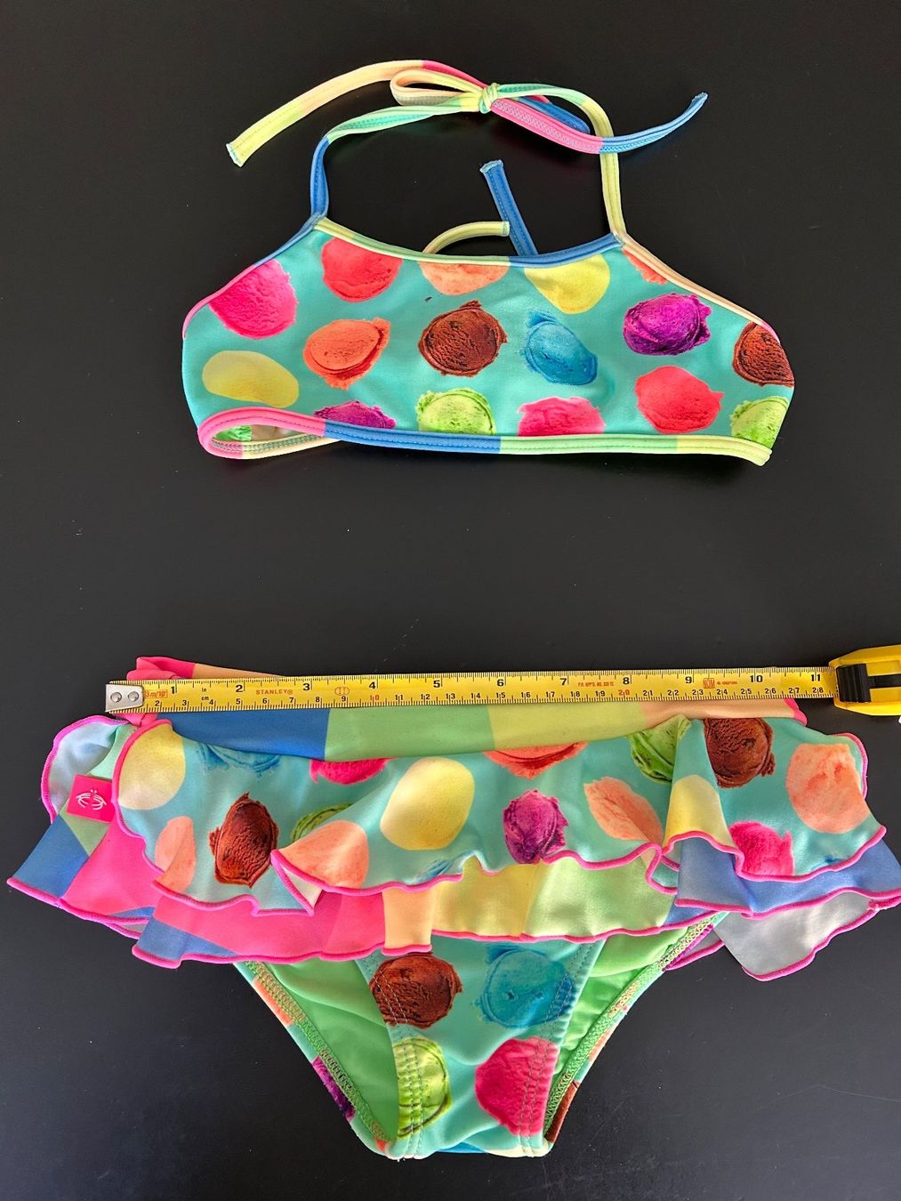 Costumi da bagno & Bikini: Bikini mit Glace-Muster für Mädchen, Gr. 116 – Usato da Zürich venduto da jules0511 1
