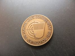 Medaille Solothurn Kantonales Schützenfest 1981