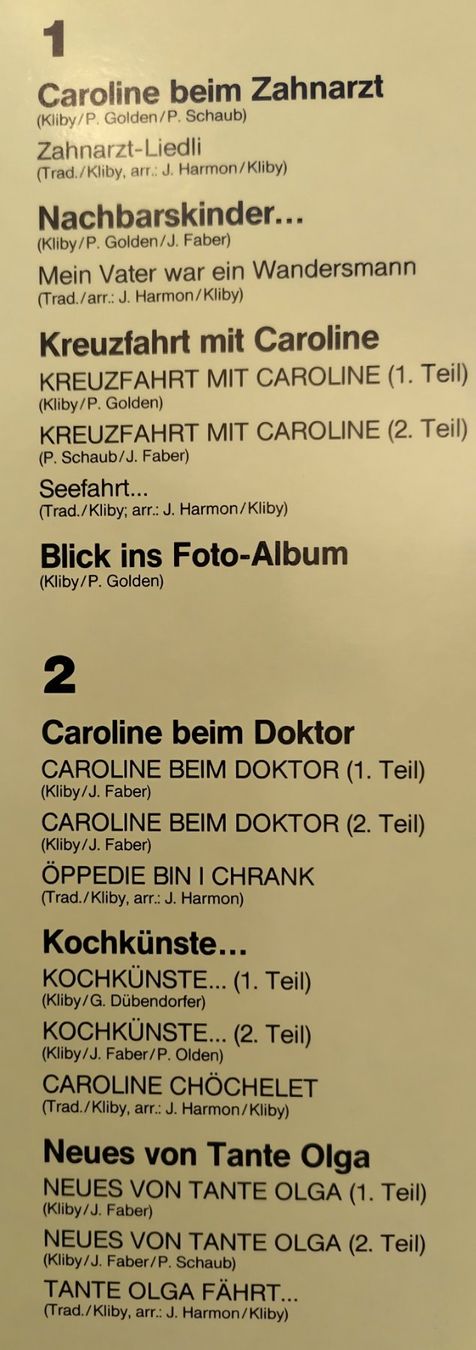 Schallplatten: Kliby & Caroline - Typisch Caroline / LP 1982 ab Fr. 8.- – Gebraucht aus Bellach von JingleJerry 1