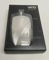 NEE! Zebra Hip Flask, "Vino", Boxed, Stainless Steel