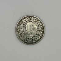 Switzerland 1 Franc 1861 Silver Coin – Helvetia