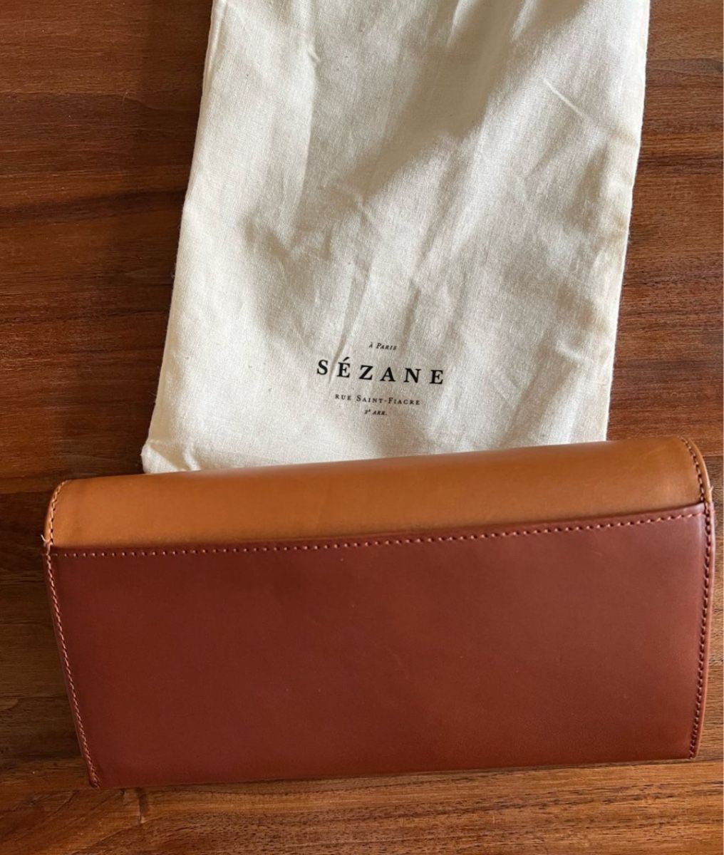 Sezane Portamonete: Sézane Brieftasche Olivia, Leder Braun, neu! – Nuovo e nell'imballaggio originale da Wädenswil venduto da por_w7dh 1