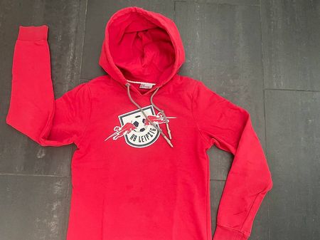 RB Leipzig Hoodie in rot für Red Bull Fussball-Fans, XS