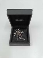DIAMANT BROSCHE IN 750 WEISSGOLD